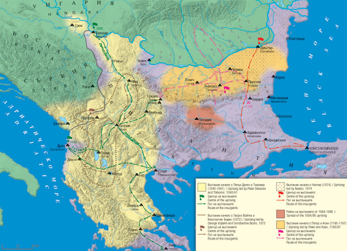 Български въстания през ХІ - ХІІ в.
